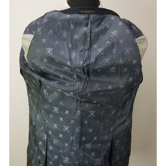 John Varvatos Bleecker Navy Formal Wool 2 Pc Tuxedo Jacket Pants Sz 36R NEW - Picture 7 of 12